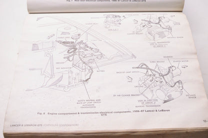 Motor 0-87851-659-X, 12400 Domestic Component Locator Manual 1986-87 Cars, Light Trucks & Vans