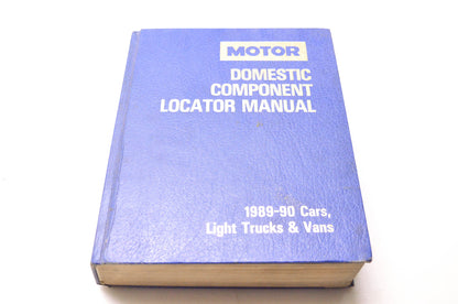 Motor 0-87851-687-5, 12403 Domestic Component Locator Manual 1989-90 Cars, Light Trucks & Vans