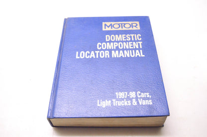 Motor 0-87851-987-4, 12407 Domestic Component Locator Manual 1997-98 Cars, Light Trucks & Vans