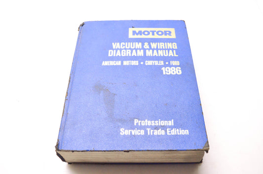 Motor 0-87851-640-9 Vacuum & Wiring Diagram Manual 1986