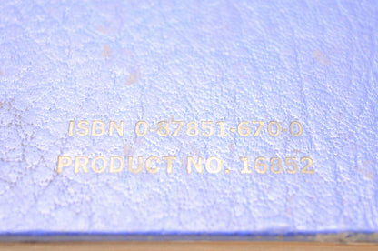 Motor 0-87851-670-0, 16852 Auto Repair Manual 1983-89 52nd Edition