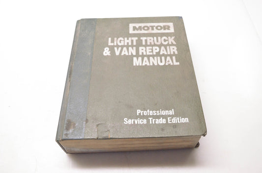 Motor 0-87851-685-9, 17207 LIght Truck & Van Repair Manual 1983-90 7th Edition