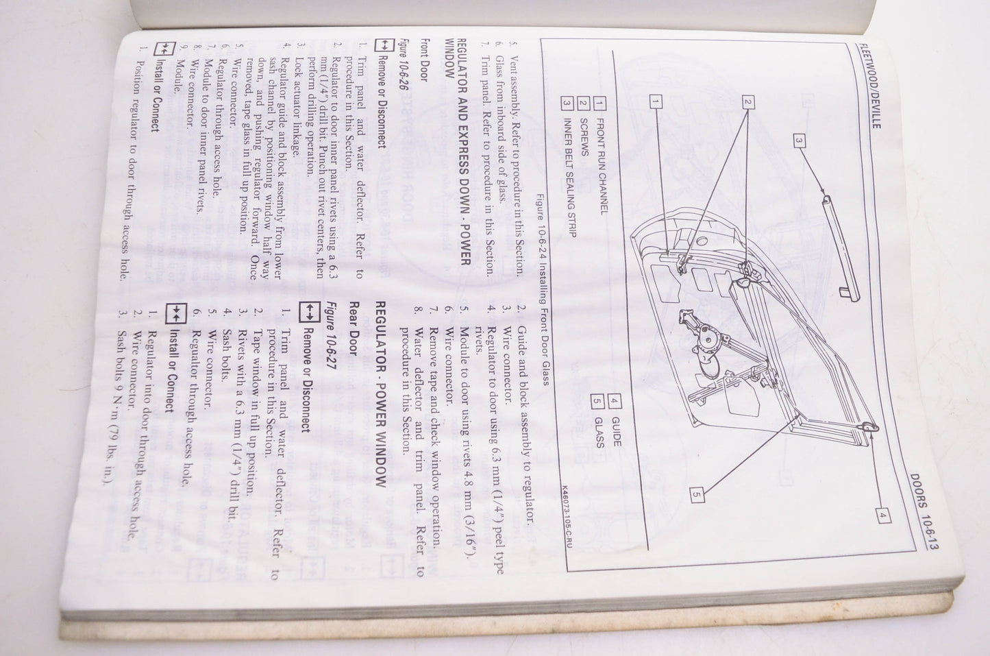 Cadillac Motor Car Division, GM H-2714 Deville Fleetwood Service Information Manual 1990