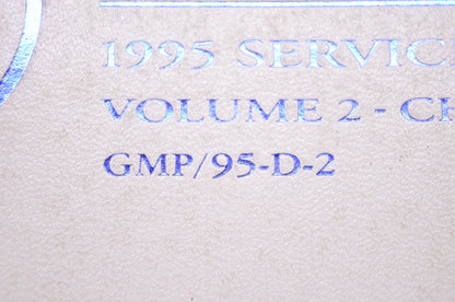 Cadillac Motor Car Division, GM GMP/95-D-2 Fleetwood 1995 Service Manual Volume 2 - Chassis & Body
