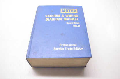 Motor 0-87851-573-9 Vacuum & Wiring Diagram Manual General Motors 1983-84