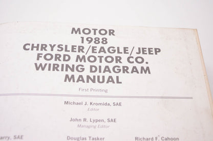 Motor 0-87851-718-9, 21188 Wiring Diagram Manual Chrysler Motors Eagle/Jeep Ford 1988