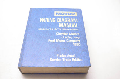 Motor 0-87851-729-4, 21190 Wiring Diagram Manual Chrysler Eagle/Jeep Ford 1990