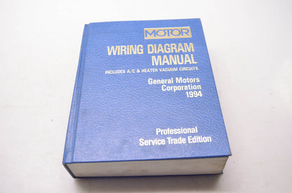 Motor 0-87851-848-7, 21094 Wiring Diagram Manual General Motors 1994