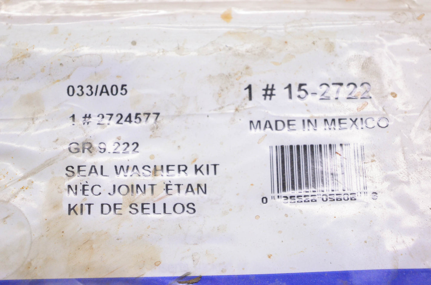 ACDelco 2724577, 15-2722 Seal Washer Kit NOS