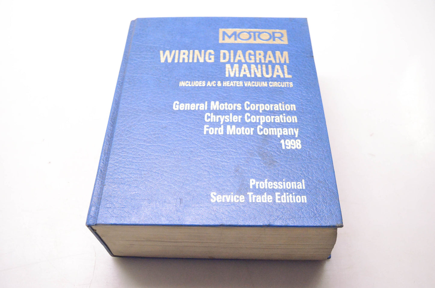 Motor 1-52851-016-4, 21098 Wiring Diagram Manual General Motors Chrysler Ford 1998