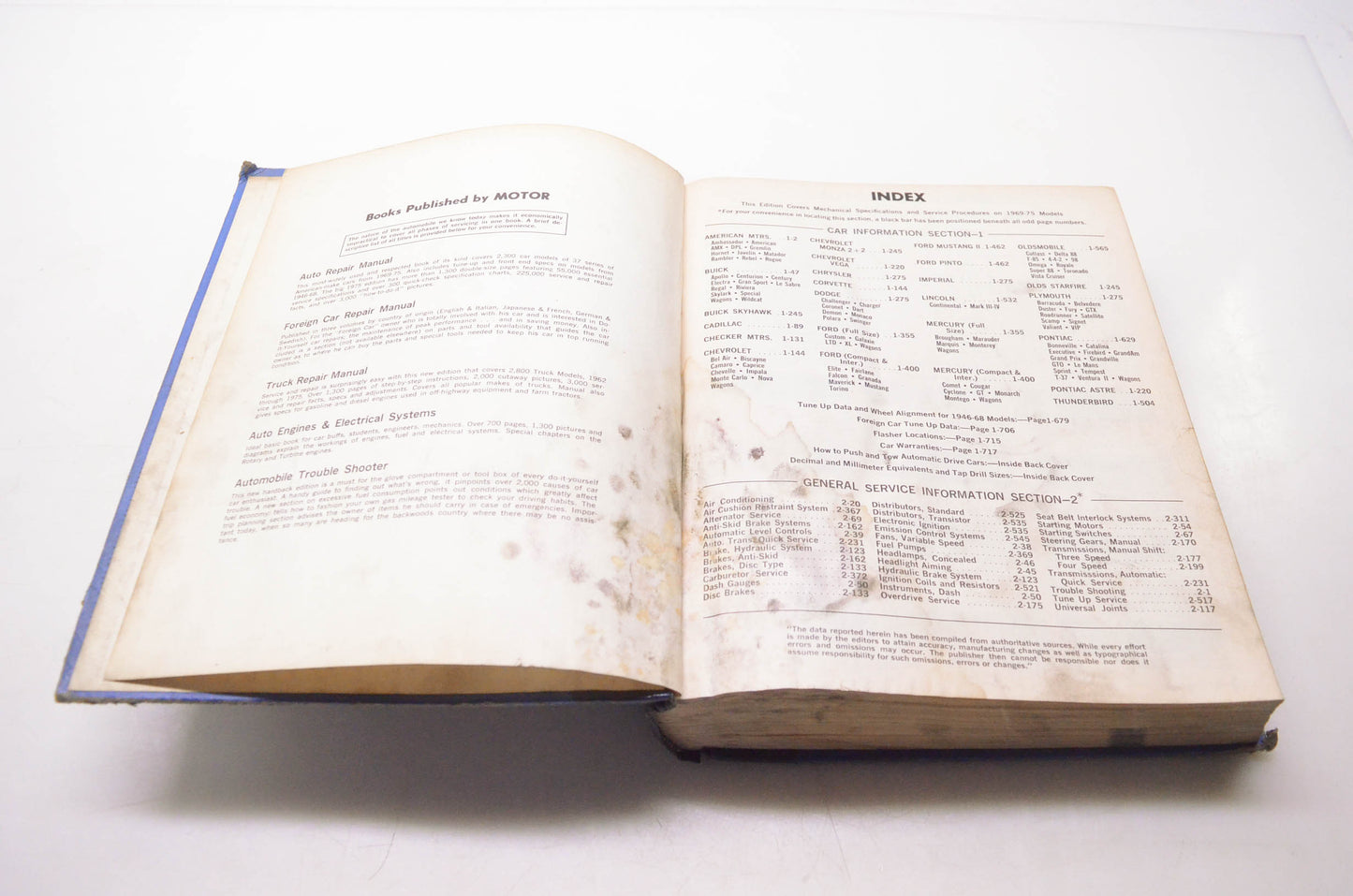 Motor 0-910992-34-7 Auto Repair Manual 1975 38th Edition