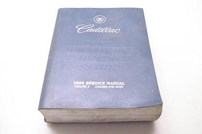 Motor H-3016 Cadillac 1994 Service Manual Volume 2 Chassis & Body