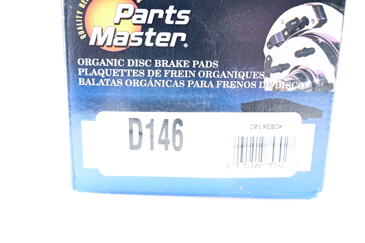 Parts Master D146 Organic Disc Brake Pad Kit NOS