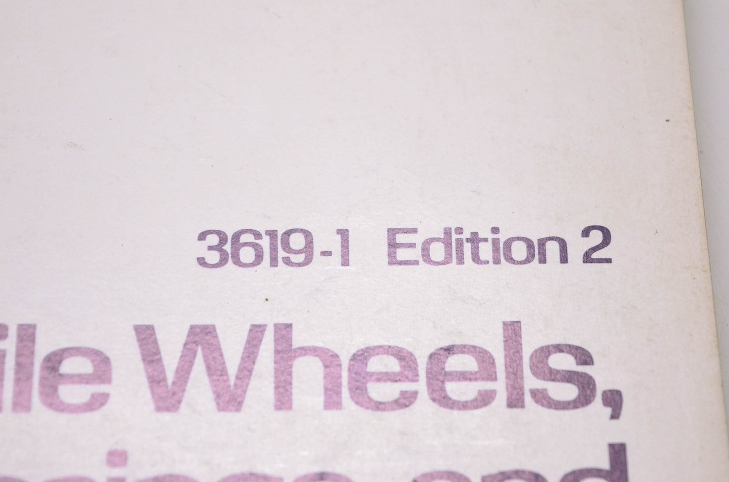 International Correspondence School 3619-1 Automobile Wheels, Tires, Springs, & Shock Absorbers