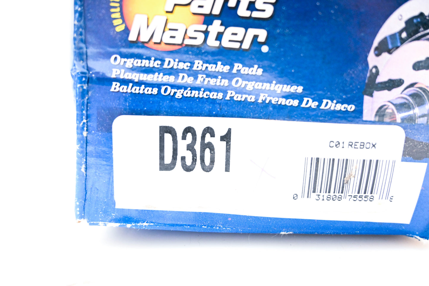 Parts Master D361 Organic Disc Brake Pad Kit NOS
