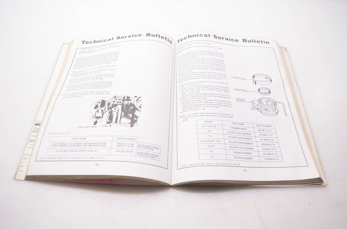 Motor 0-87851-621-2 Technical Service Bulletins 1980-83 Imported Cars