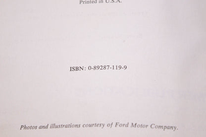 Clymer Publications 0-89287-119-9 Mustang II 1974-1978 Shop Manual