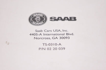 Saab TS-0310-A Supplement: Service Information Bulletins & Modification Instructions January through December 1999