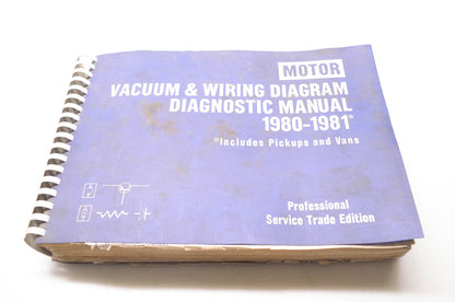 Motor 0-87851-547-X Vacuum & Wiring Diagram Diagnostic Manual 1980-1981
