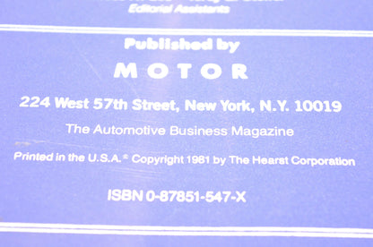 Motor 0-87851-547-X Vacuum & Wiring Diagram Diagnostic Manual 1980-1981