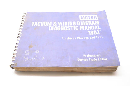 Motor 0-87851-554-2 Vacuum & Wiring Diagram Diagnostic Manual 1982