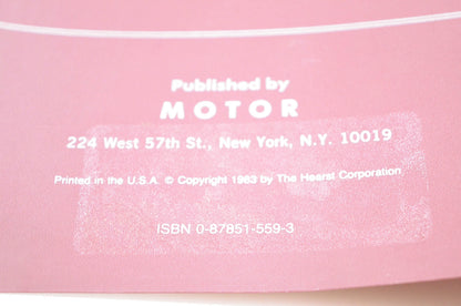 Motor 0-87851-559-3 Imported Wiring Diagram Manual
