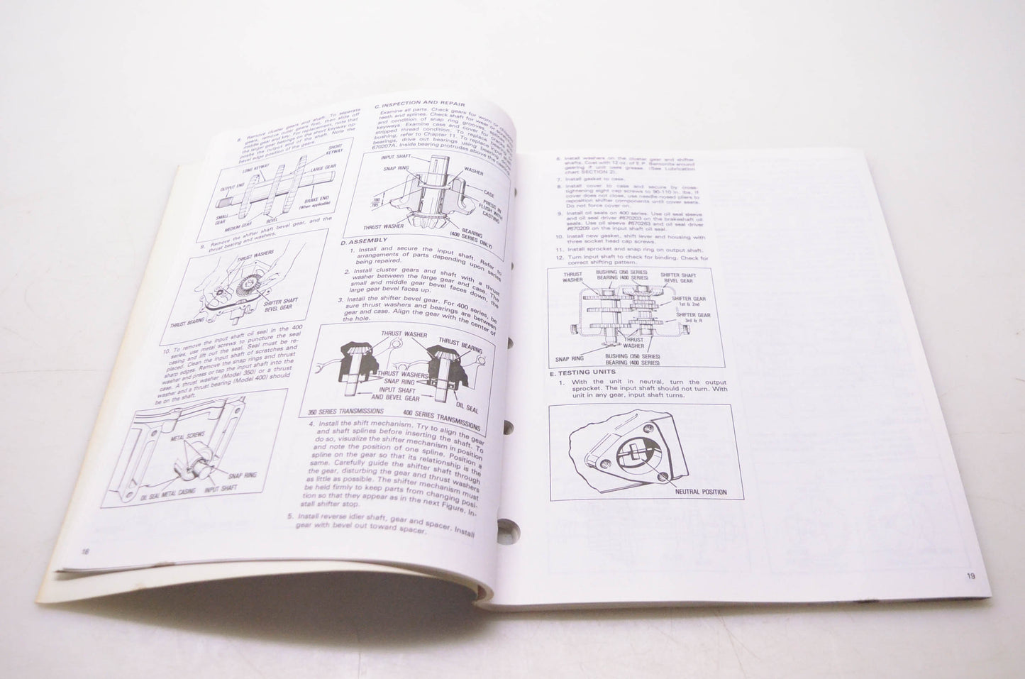 Tecumseh Products Company 691218 Mechanic's Handbook Tecumseh/Peerless Motion Drive Systems