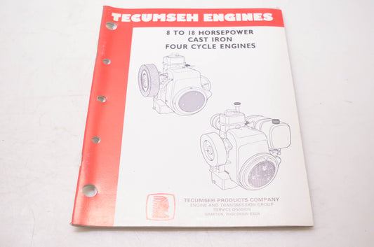 Tecumseh Products Company 691462A 8 to 18 Horsepower Cast Iron Four Cycle Engines