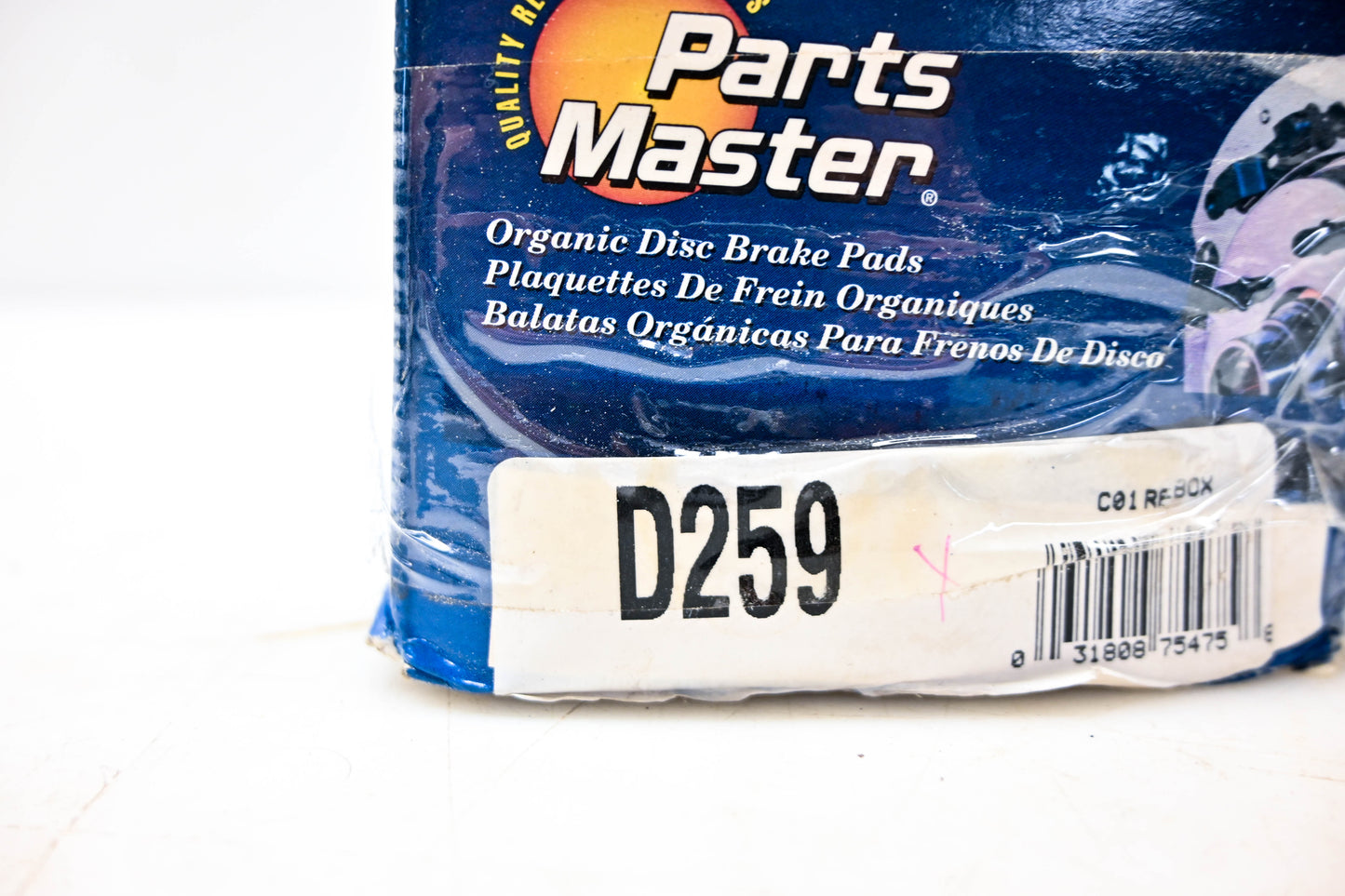 Parts Master D259 Organic Disc Brake Pad Kit NOS
