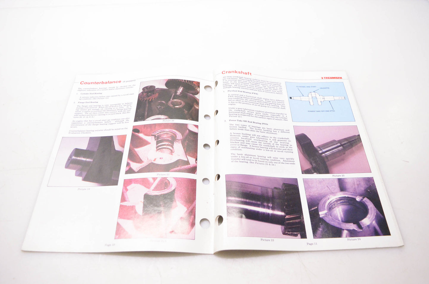 Tecumseh Products Company 695590 Training & Informational Series 4 Cycle Engine Failure Analysis