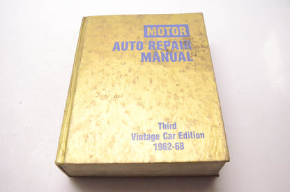 Motor 0-87851-704-9, 14303 Auto Repair Manual Third Vintage Car Edition 1962-68