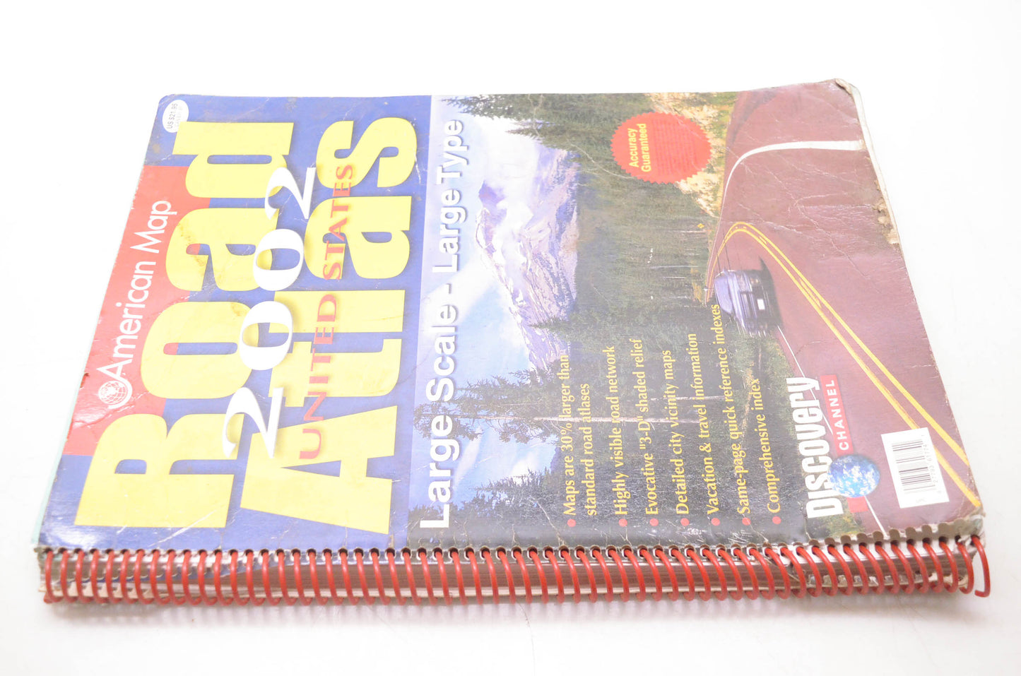 American Map 0-8416-1774-0 American Map Road Atlas 2002 United States Large Scale Large Type