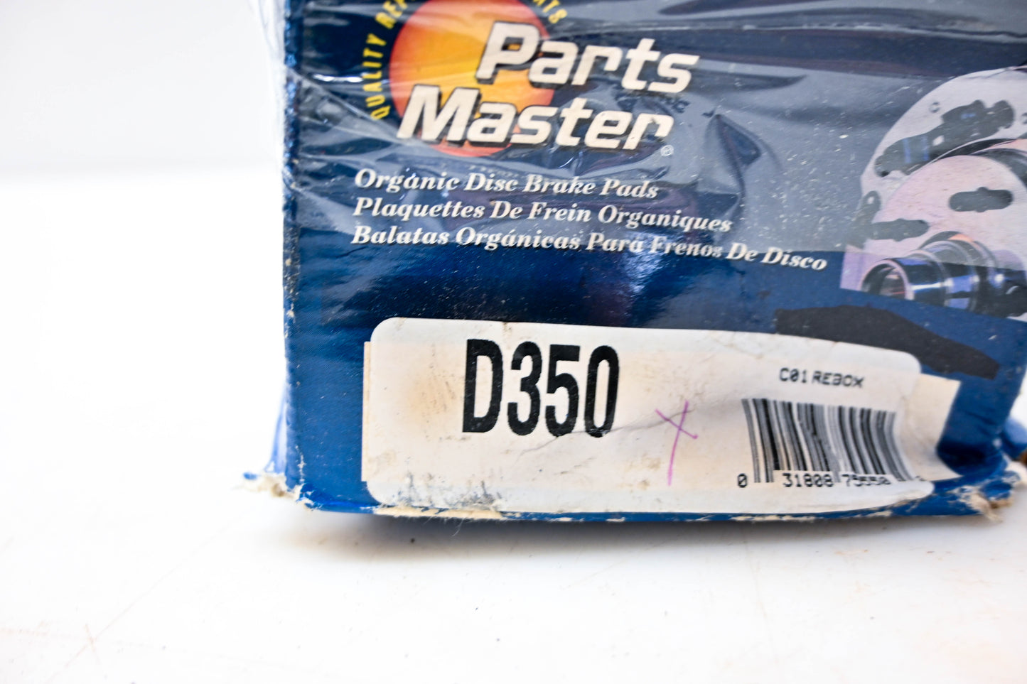 Parts Master D350 Organic Disc Brake Pad Kit NOS