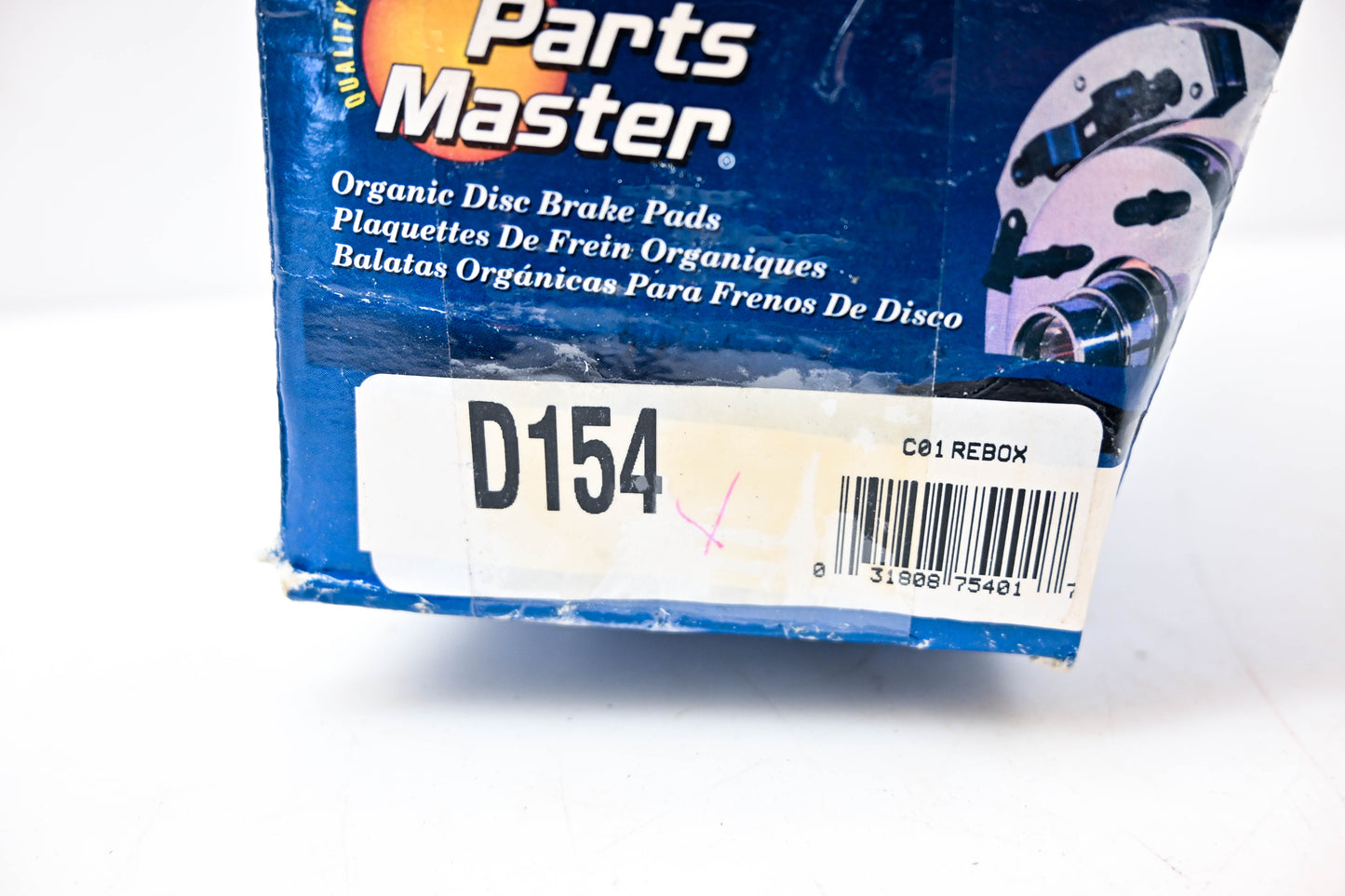 Parts Master D154 Organic Disc Brake Pad Kit NOS