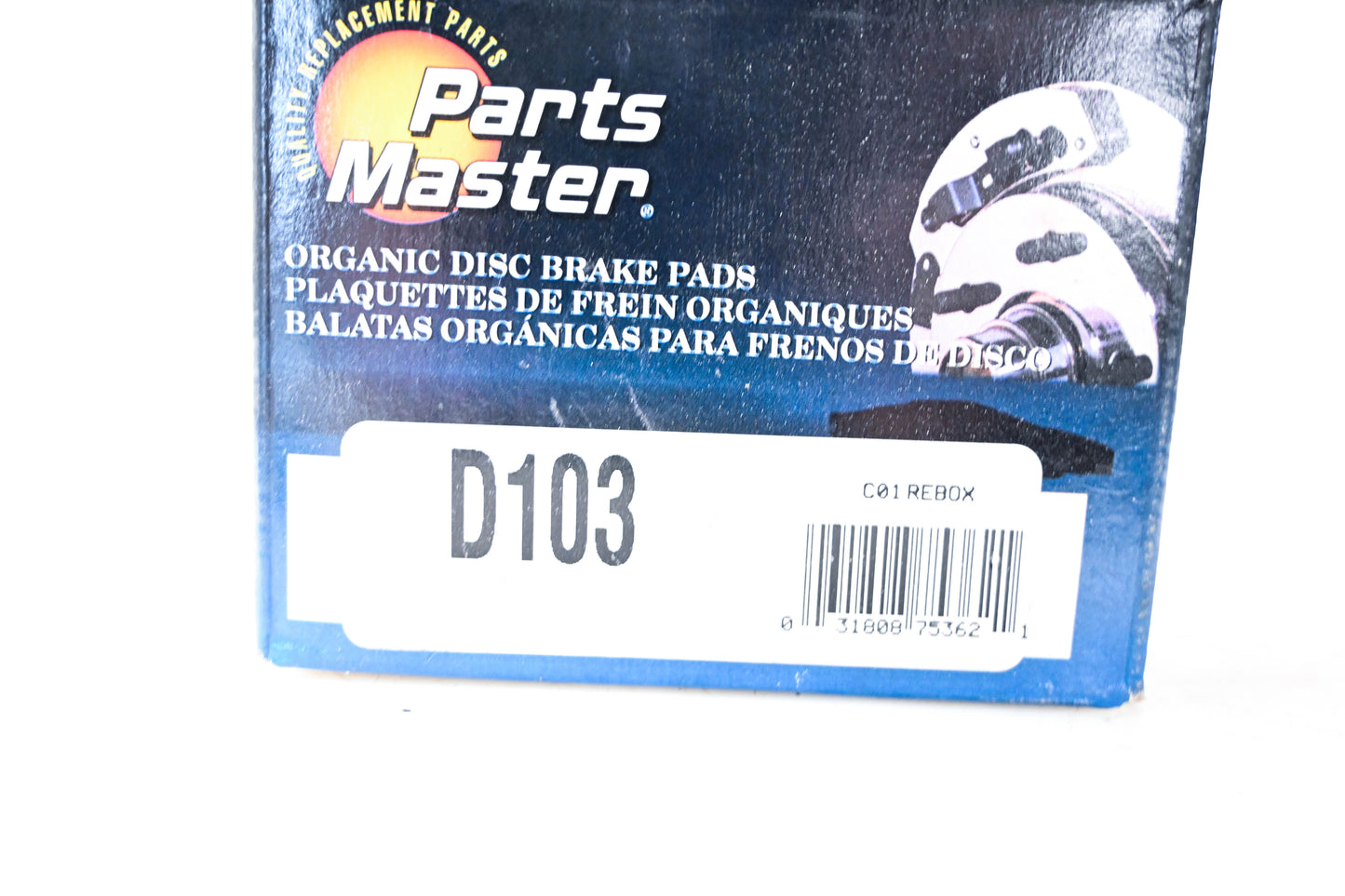 Parts Master D103 Organic Brake Pad Kit NOS