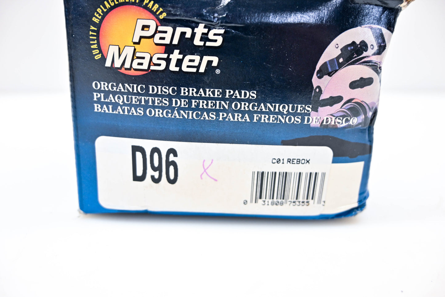 Parts Master D96 Organic Brake Pad Kit NOS