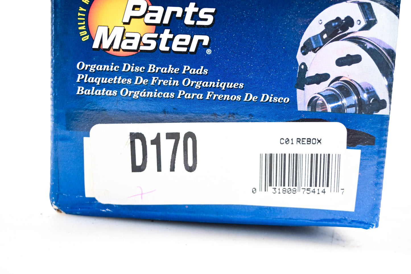 Parts Master D170 Organic Brake Pad Kit NOS