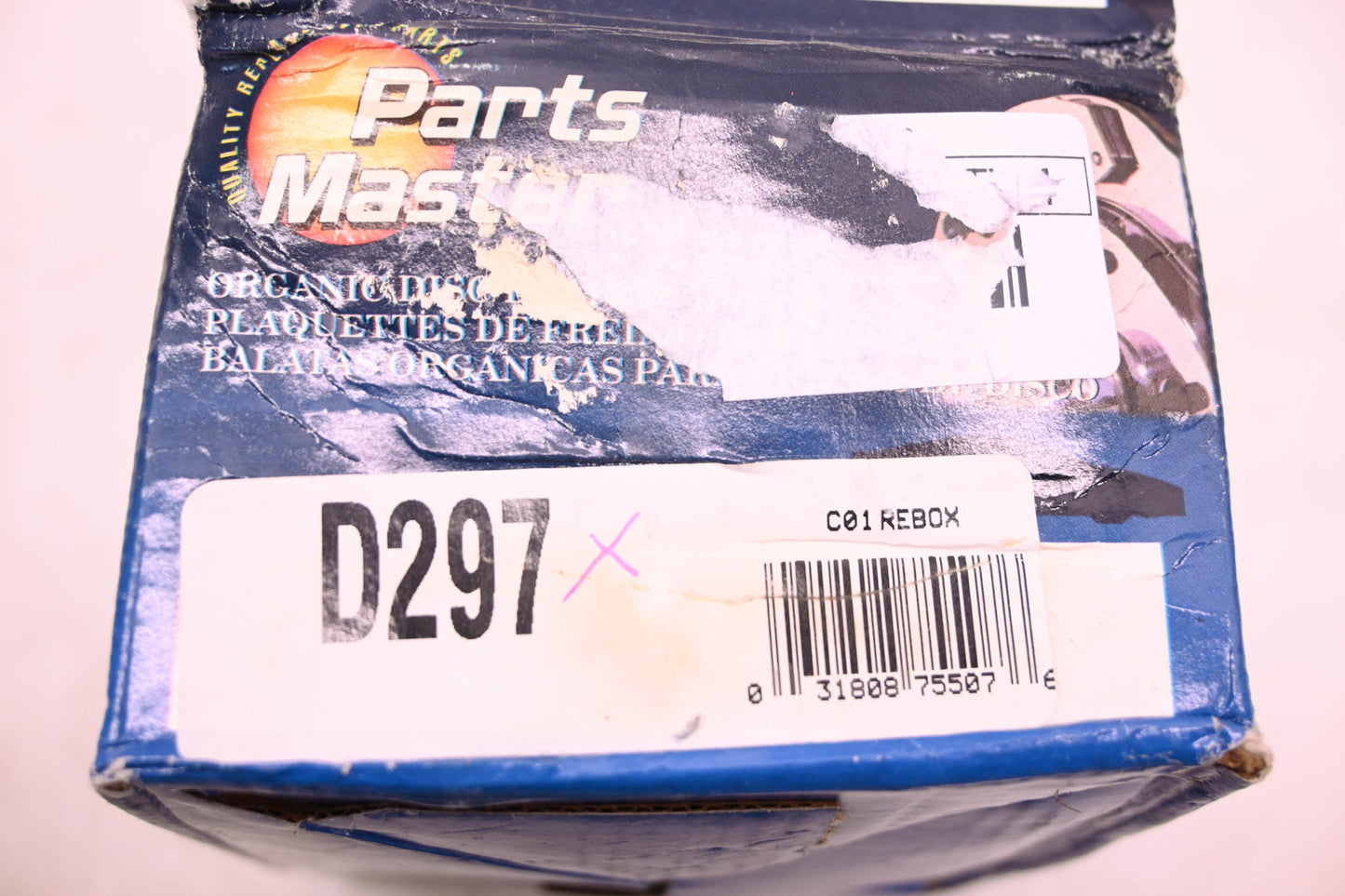 Parts Master D297 Organic Brake Pad Qty 4 NOS