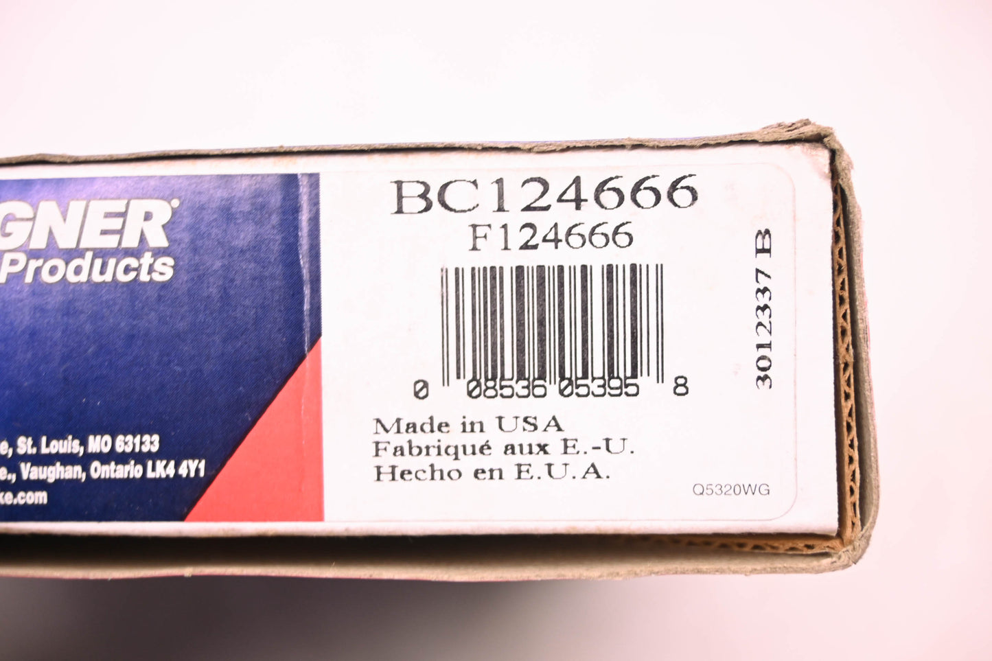 Parts Master BC94163, BC124666, F124666 Brake Cable NOS