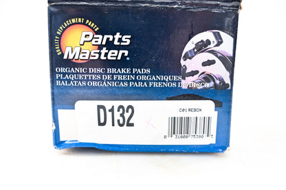 Parts Master D132 Brake Pad Kit NOS