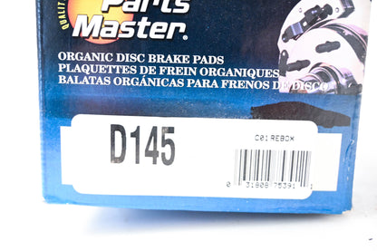 Parts Master D145 Brake Pad Kit NOS