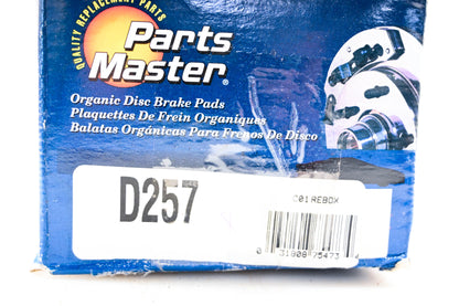Parts Master D257 Brake Pad Kit NOS