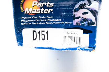 Parts Master D151 Brake Pad Kit NOS