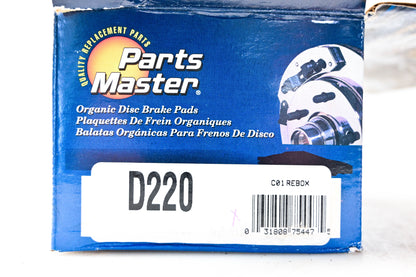 Parts Master D220 Brake Pad Kit NOS