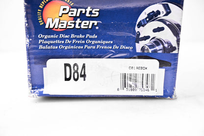 Parts Master D84 Brake Pad Kit NOS