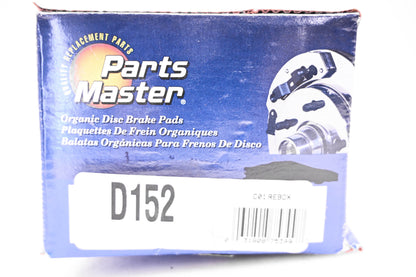 Parts Master D152 Brake Pad Kit NOS