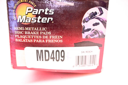 Parts Master MD409 Brake Pad Kit NOS