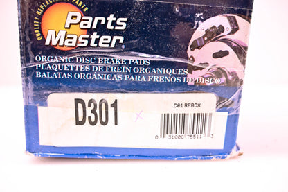 Parts Master D301 Brake Pad Kit NOS