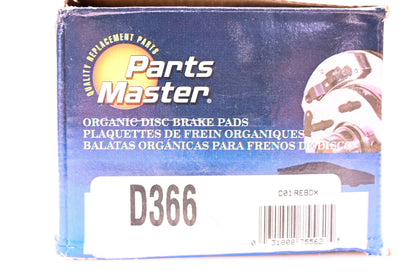 Parts Master D366 Brake Pad Kit NOS