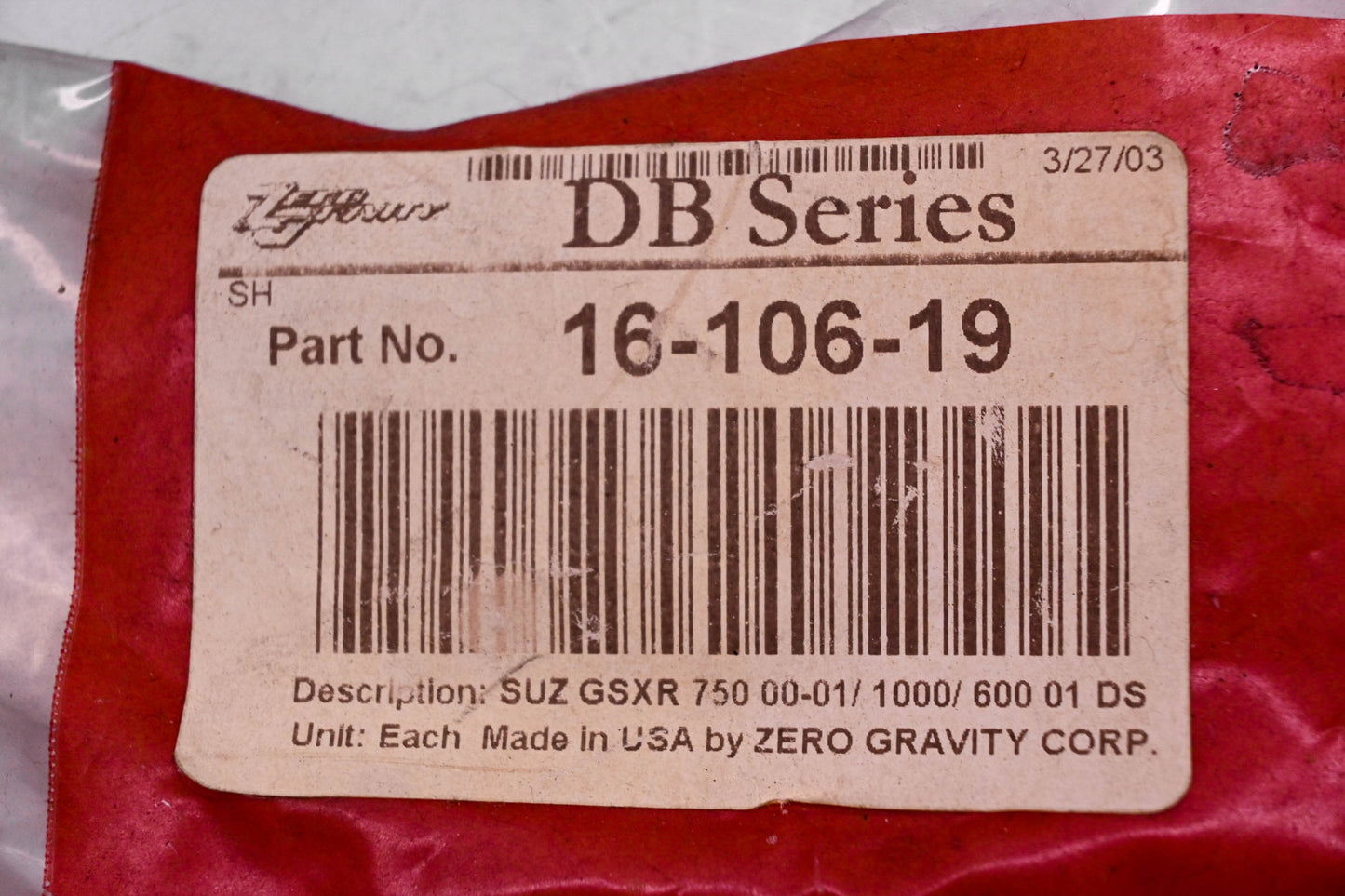 Zero Gravity 19-106-19 DB Series Tinted Windscreen NOS